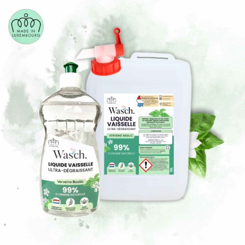 Pack Liquide Vaisselle Verveine Basilic (10L+500ml)