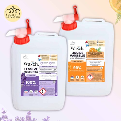 Pack Lessive Lavandin & Vaisselle Cèdre Orange (2x10L)