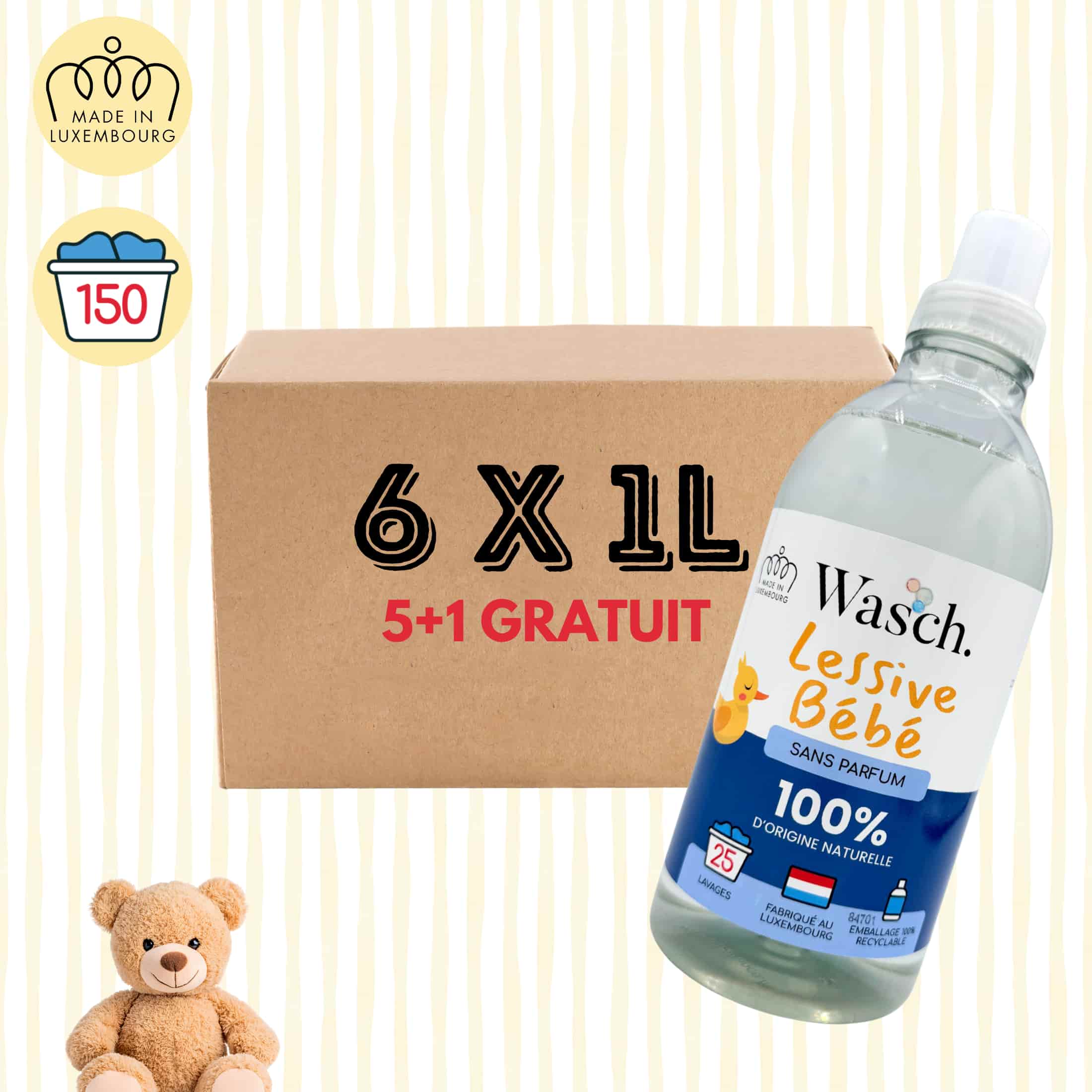 Lot de 6 Lessives Bébé (rPET)