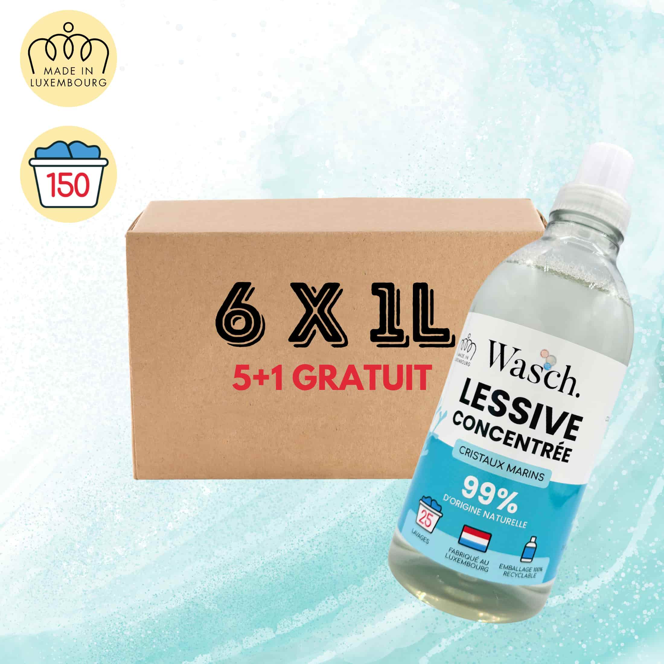 Lot de 6 Lessives Cristaux Marins (rPET)