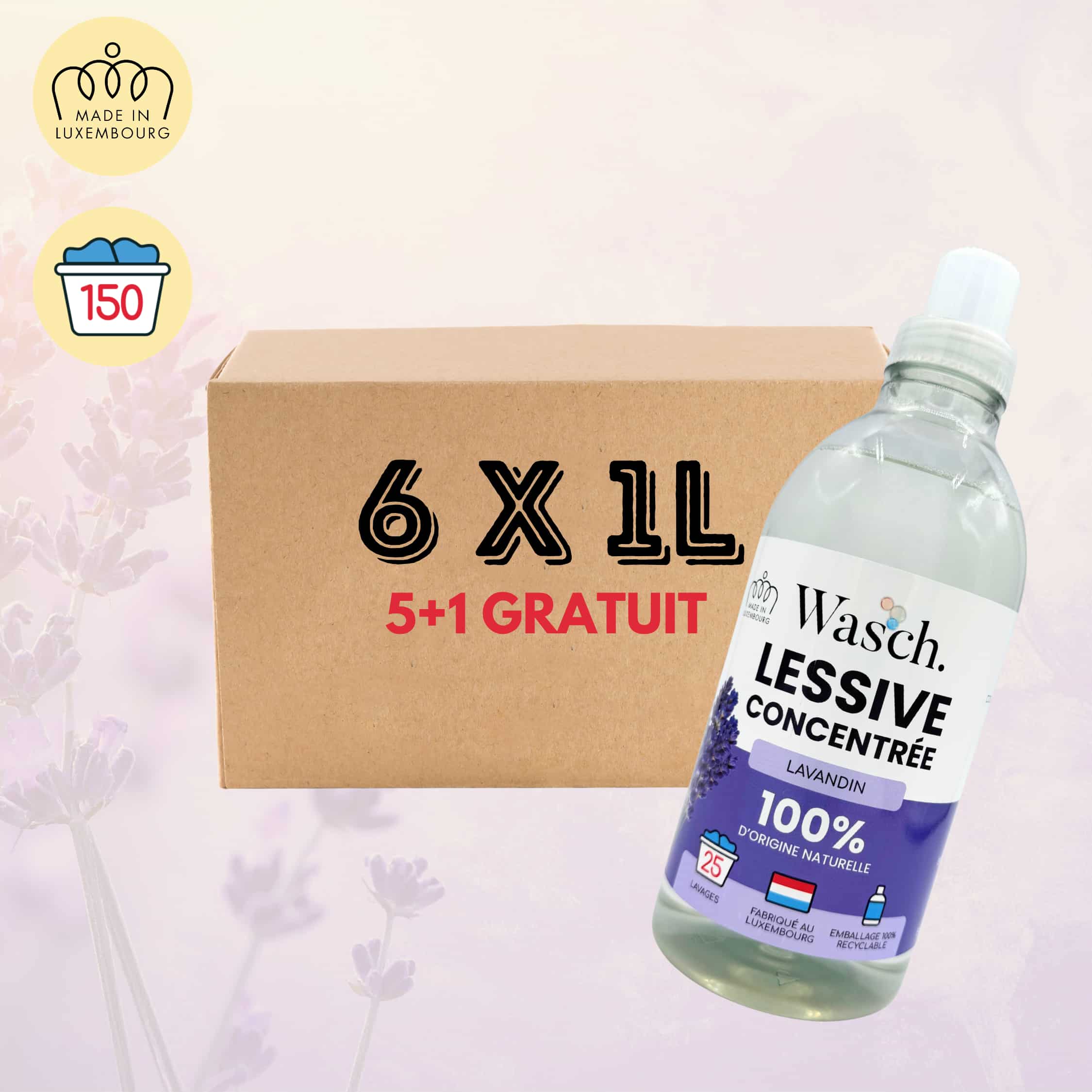 Lot de 6 Lessives Lavandin (rPET)